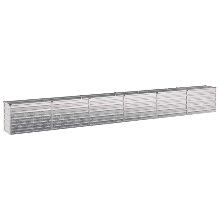 Pat de grădină ridicat Argintiu 480 x 40 x 55 cm galvanizat WALTI