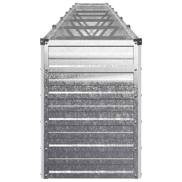 Pat de grădină ridicat Argintiu 480 x 40 x 55 cm galvanizat WALTI