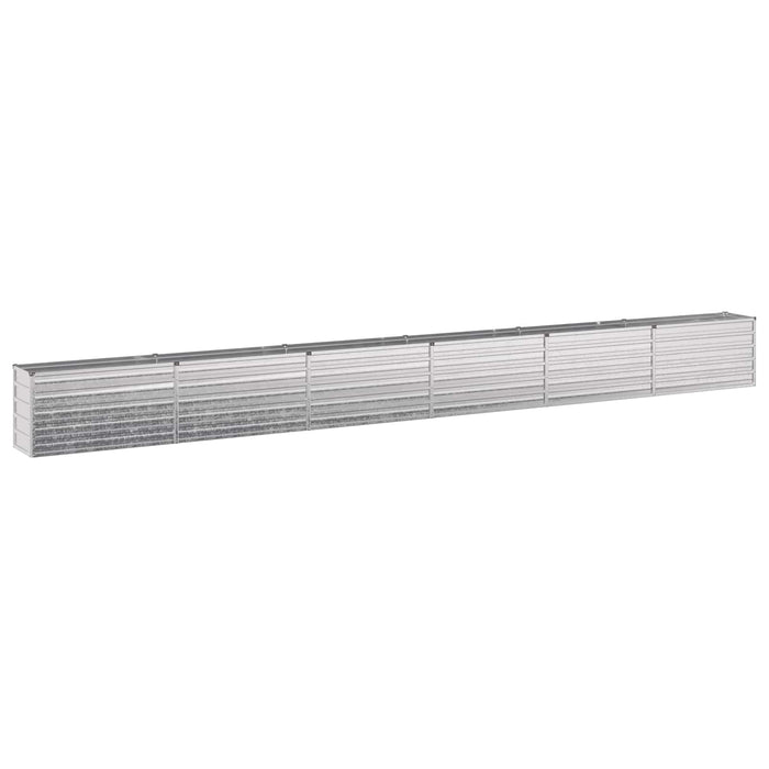 Pat de grădină ridicat Argintiu 600 x 40 x 55 cm galvanizat WALTI