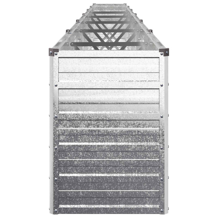 Pat de grădină ridicat Argintiu 600 x 40 x 55 cm galvanizat WALTI