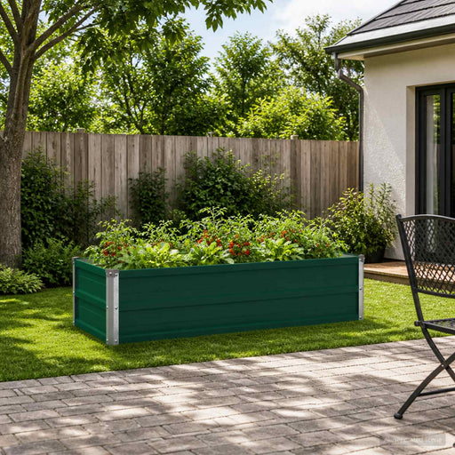 Pat de grădină ridicat Verde 100 x 40 x 24 cm - WALTI WALTI