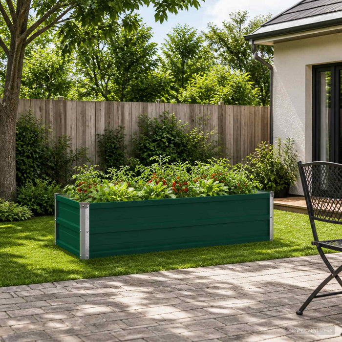 Pat de grădină ridicat Verde 100 x 40 x 24 cm WALTI