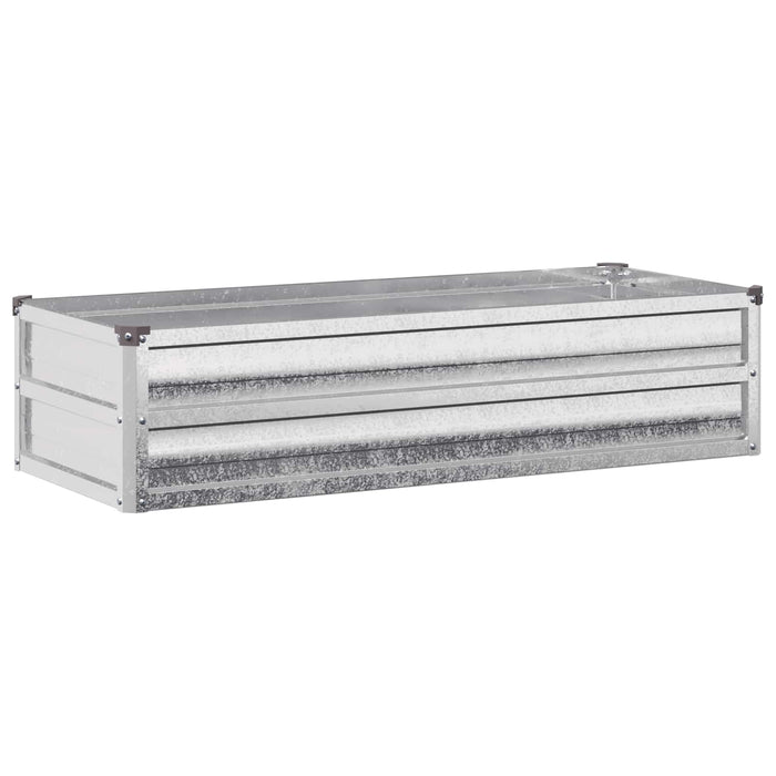 Pat de grădină ridicat Argintiu 100 x 40 x 24 cm galvanizat WALTI