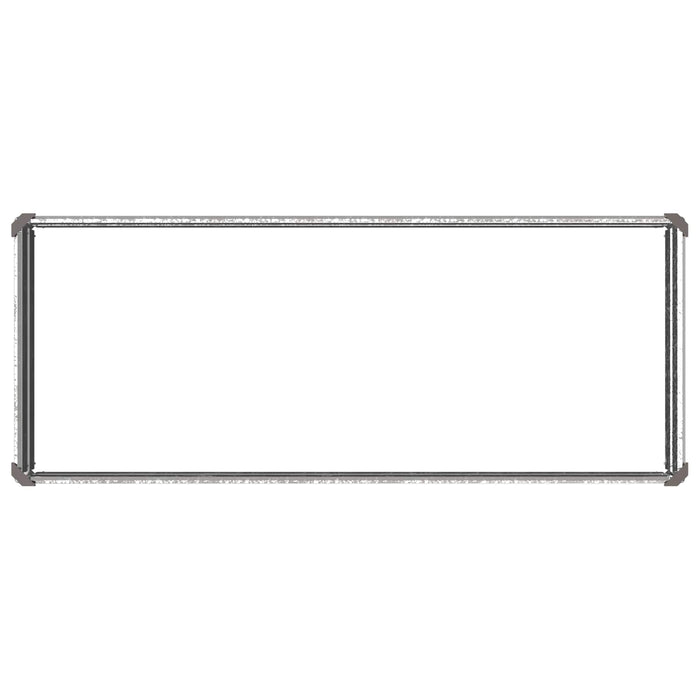 Pat de grădină ridicat Argintiu 100 x 40 x 24 cm galvanizat WALTI