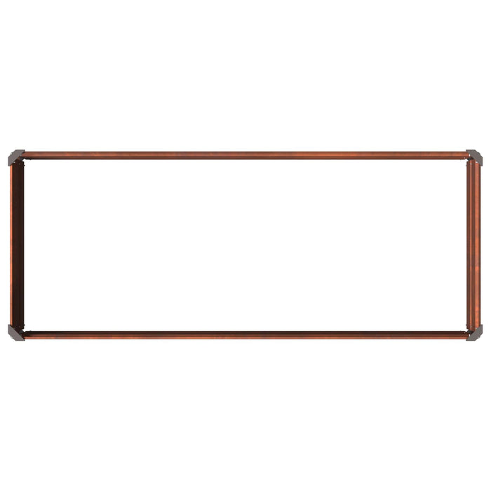 Pat de grădină ridicat Ruginit 100 x 40 x 24 cm corton WALTI