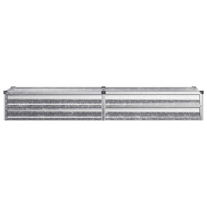 Pat de grădină ridicat Argintiu 160 x 40 x 24 cm galvanizat WALTI