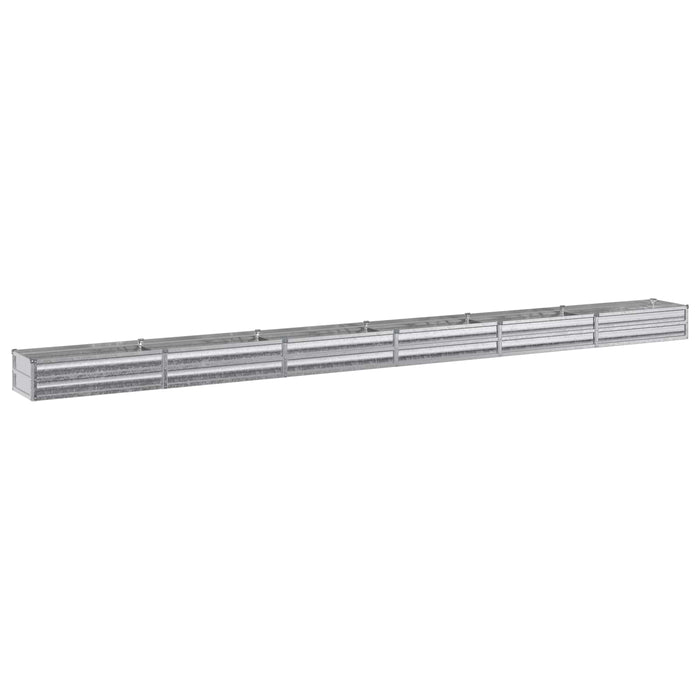 Pat de grădină ridicat Argintiu 480 x 40 x 24 cm galvanizat WALTI