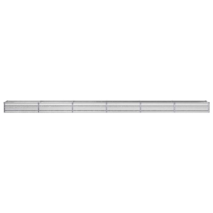 Pat de grădină ridicat Argintiu 480 x 40 x 24 cm galvanizat WALTI
