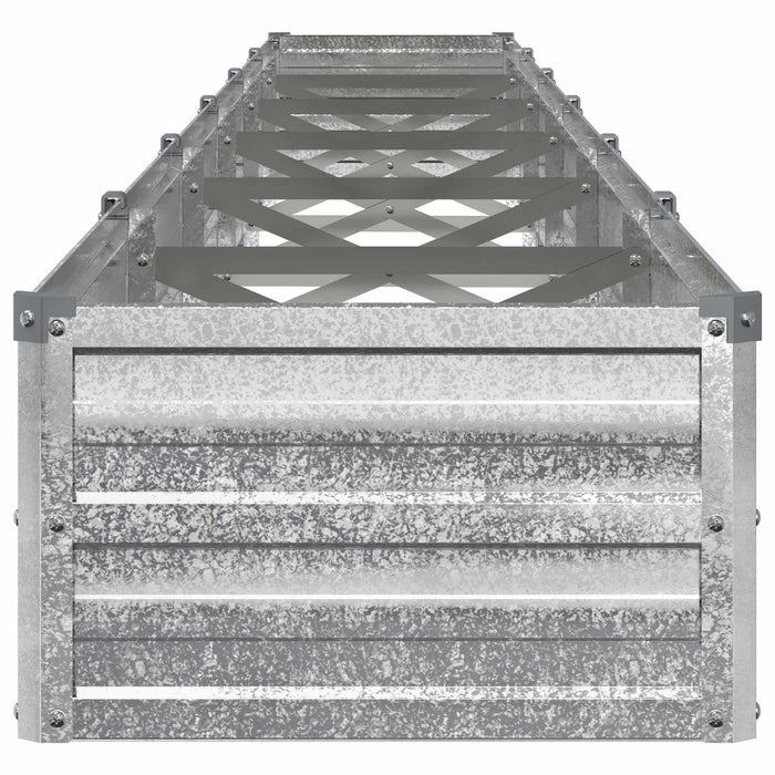 Pat de grădină ridicat Argintiu 480 x 40 x 24 cm galvanizat WALTI