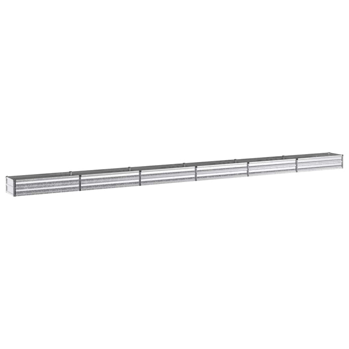 Pat de grădină ridicat Argintiu 600 x 40 x 24 cm galvanizat WALTI