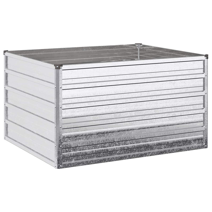 Pat de grădină ridicat Argintiu 100 x 80 x 55 cm galvanizat WALTI