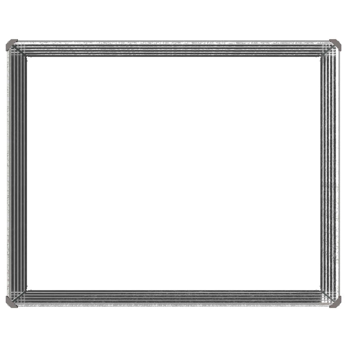 Pat de grădină ridicat Argintiu 100 x 80 x 55 cm galvanizat WALTI