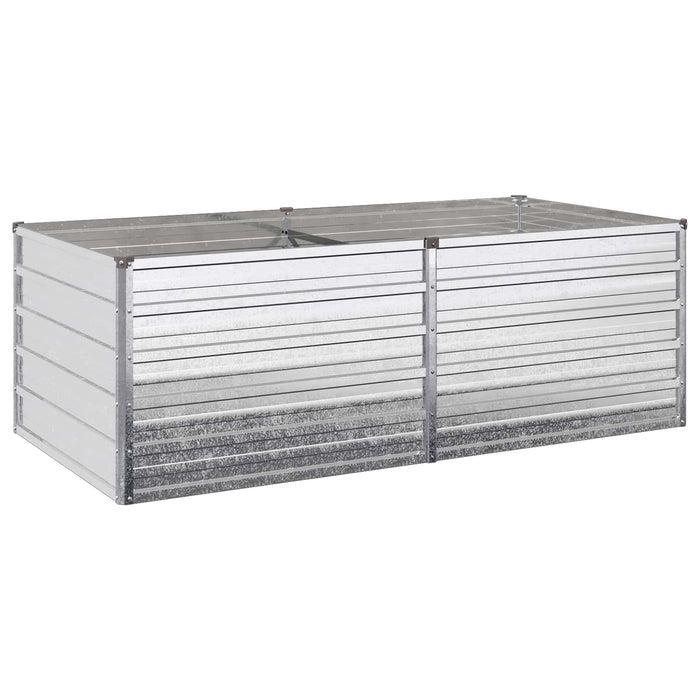 Pat de grădină ridicat Argintiu 160 x 80 x 55 cm galvanizat WALTI