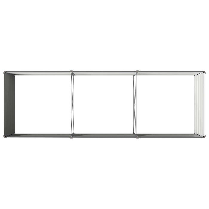 Pat de grădină ridicat Antracit 240 x 80 x 55 cm WALTI