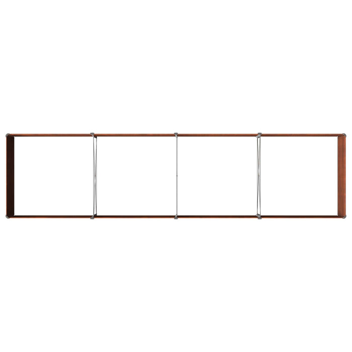 Pat de grădină ridicat Ruginit 320 x 80 x 55 cm corton WALTI