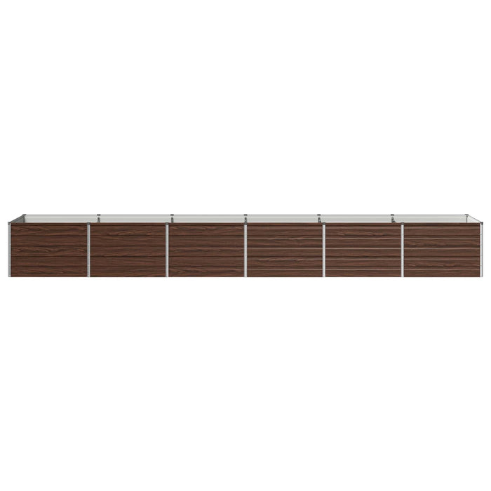 Pat de grădină ridicat Negru 480 x 80 x 55 cm WALTI