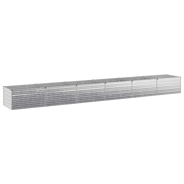 Pat de grădină ridicat Argintiu 600 x 80 x 55 cm galvanizat WALTI