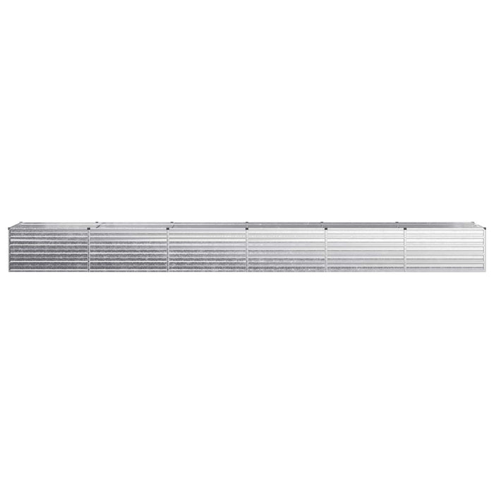 Pat de grădină ridicat Argintiu 600 x 80 x 55 cm galvanizat WALTI