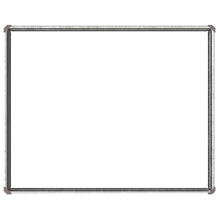 Pat de grădină ridicat Argintiu 100 x 80 x 24 cm galvanizat WALTI