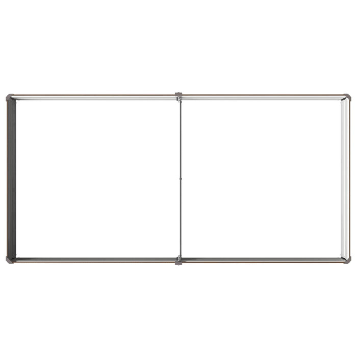 Pat de grădină ridicat Negru 160 x 80 x 24 cm WALTI