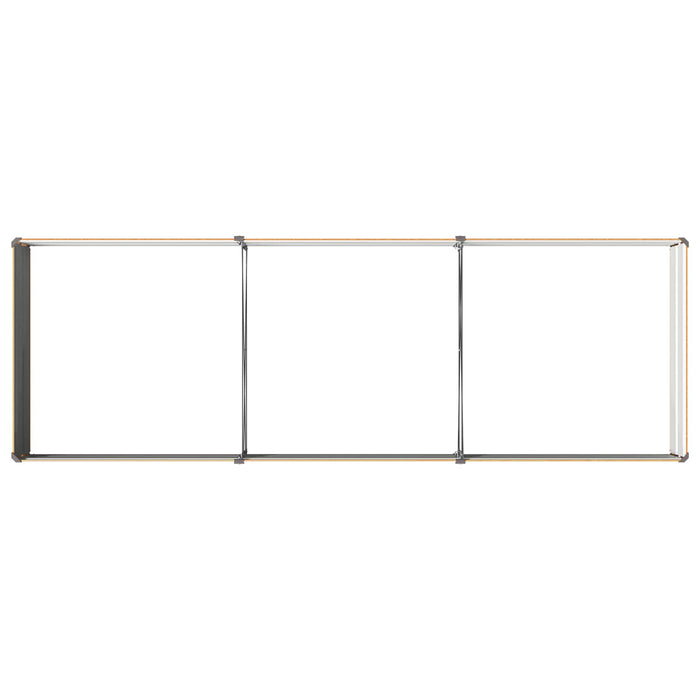 Pat de grădină ridicat natural 240 x 80 x 24 cm - WALTI WALTI