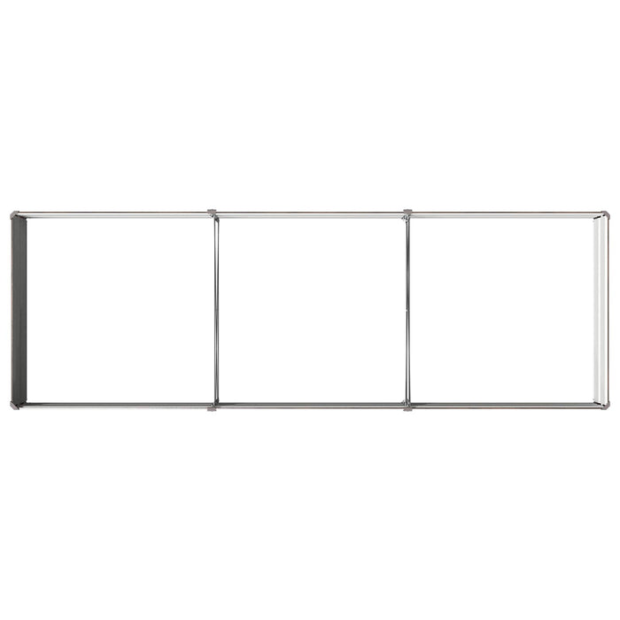 Pat de grădină ridicat Negru 240 x 80 x 24 cm - WALTI WALTI
