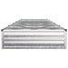 Pat de grădină ridicat Argintiu 400 x 80 x 24 cm galvanizat - WALTI WALTI