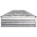 Pat de grădină ridicat Argintiu 480 x 80 x 24 cm galvanizat - WALTI WALTI