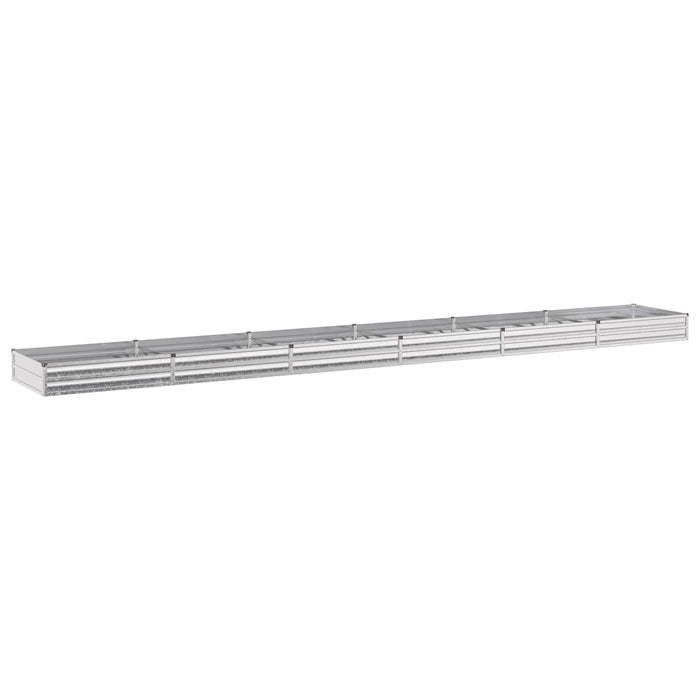 Pat de grădină ridicat Argintiu 600 x 80 x 24 cm galvanizat WALTI