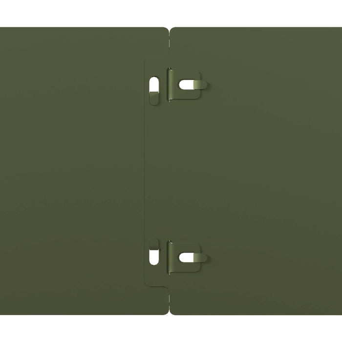 Margine pentru gazon 30 buc. 15 x 103 cm Oțel Verde măsliniu - WALTI WALTI