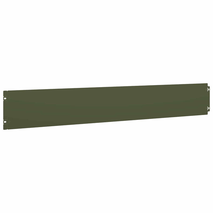 Margine pentru gazon 30 buc. 15 x 103 cm Oțel Verde măsliniu - WALTI WALTI