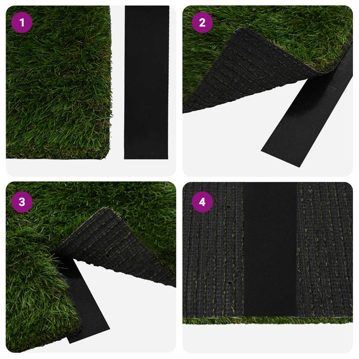 Bandă de iarbă artificială autoadezivă Negru 10 x 0,05 cm - WALTI WALTI