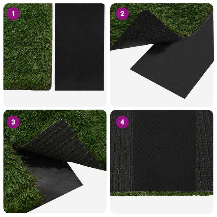 Bandă de iarbă artificială autoadezivă Negru 15 cm x 20 m - WALTI WALTI