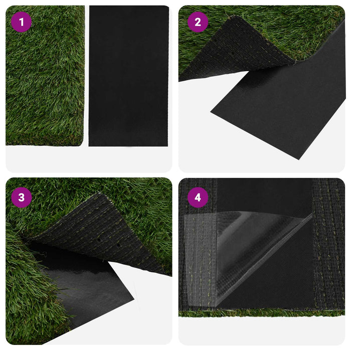 Bandă de iarbă artificială autoadezivă Negru 10 x 0,15 cm - WALTI WALTI