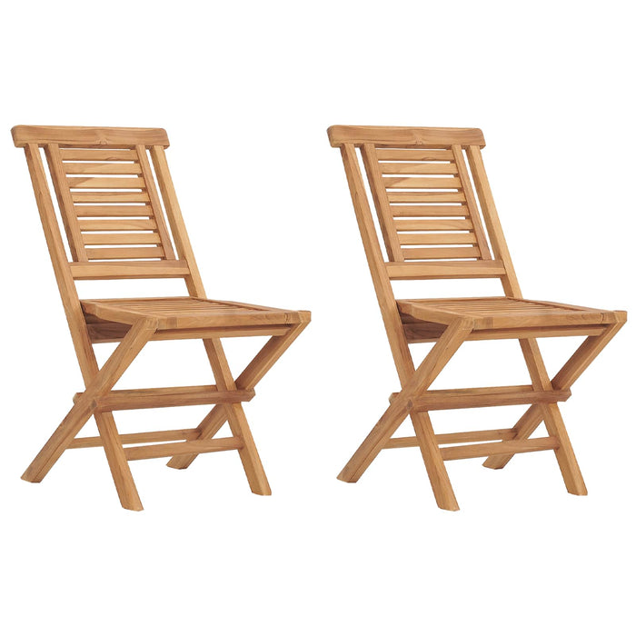 Set bistro de grădină pliabil, 5 piese natural WALTI