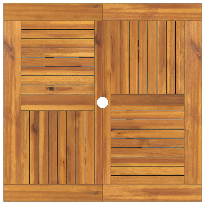 Set de grădină bistro pliabil cu 3 piese 3 buc. natural WALTI