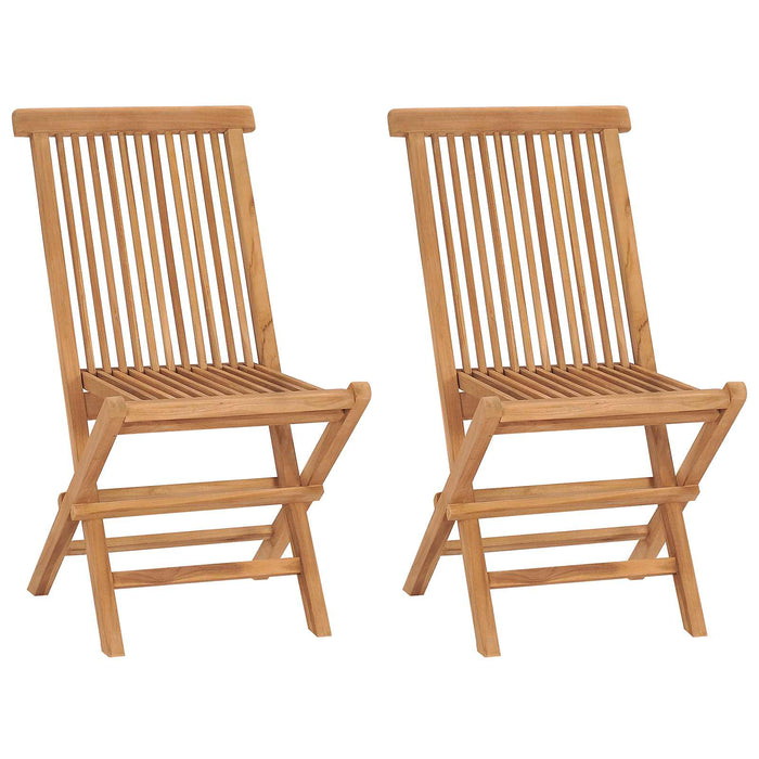 Set bistro de grădină pliabil, 5 piese natural WALTI
