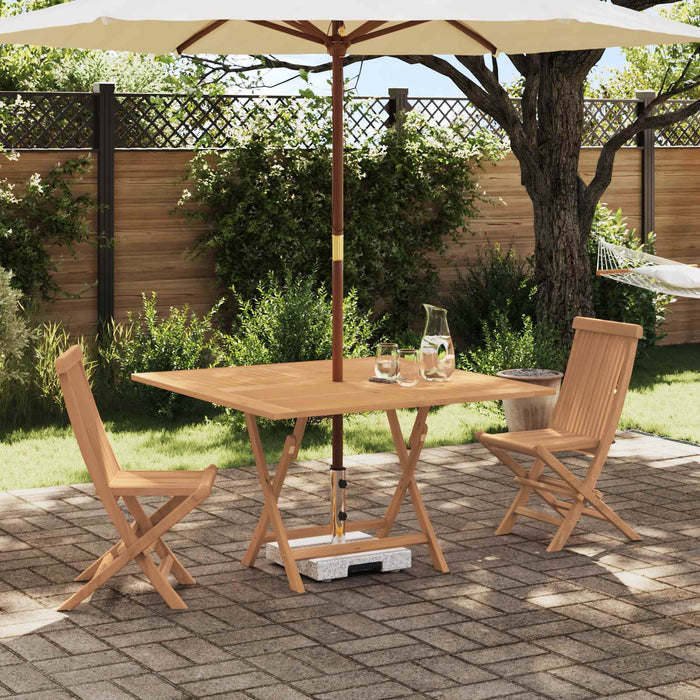 Set Bistro de Grădină 3 pcs Maro Lemn Teak Solid - WALTI WALTI