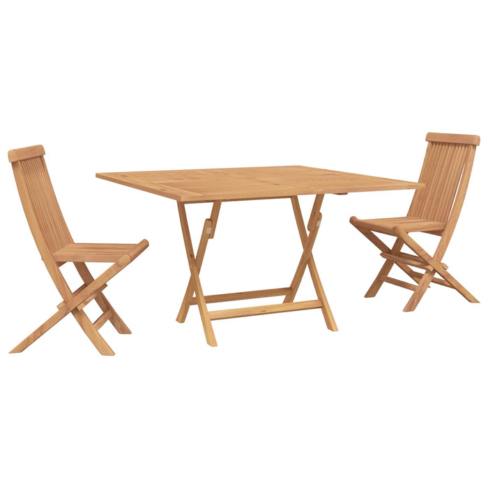 Set Bistro de Grădină 3 pcs Maro Lemn Teak Solid - WALTI WALTI
