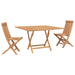 Set Bistro de Grădină 3 pcs Maro Lemn Teak Solid - WALTI WALTI