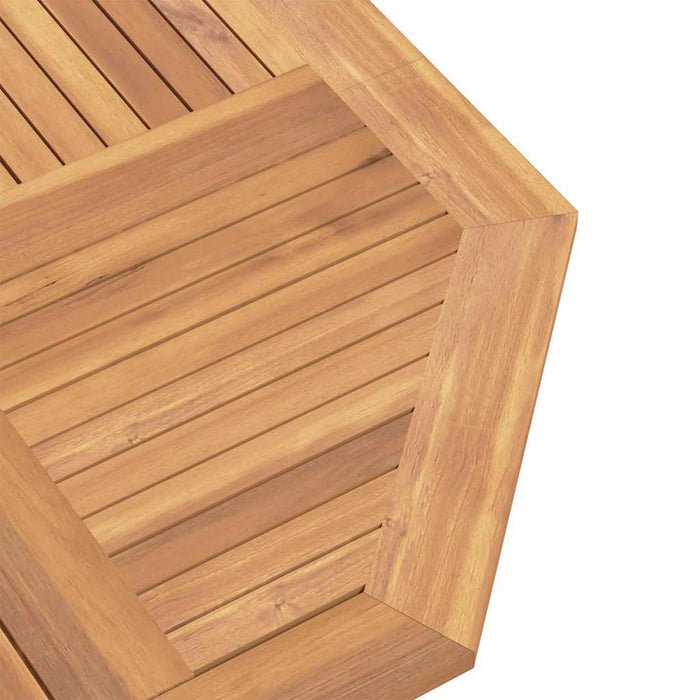 Set de grădină 5 buc. Maro Lemn solid de tec WALTI