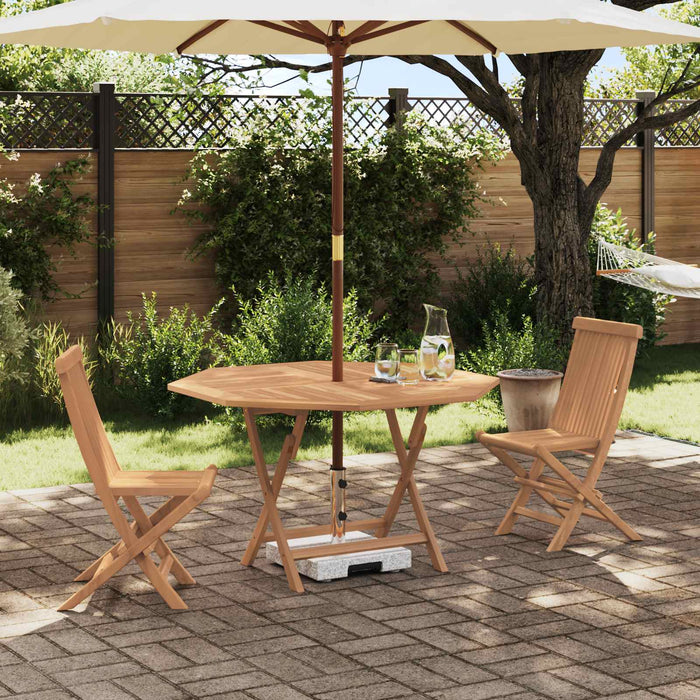 Set Bistro de Grădină 3 pcs Maro Lemn Teak Solid - WALTI WALTI