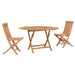 Set Bistro de Grădină 3 pcs Maro Lemn Teak Solid - WALTI WALTI