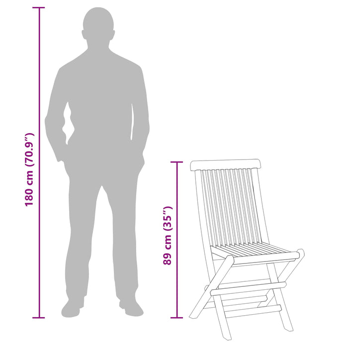 Set Bistro de Grădină 3 pcs Maro Lemn Teak Solid - WALTI WALTI