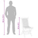 Set Bistro de Grădină 3 pcs Maro Lemn Teak Solid - WALTI WALTI