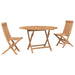 Set Bistro de Grădină 3 pcs natural Lemn solid de tec - WALTI WALTI