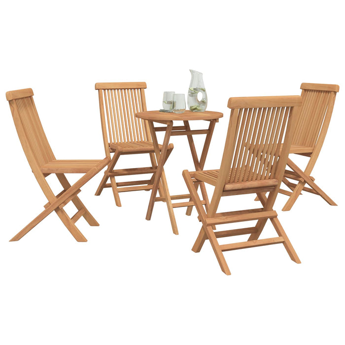 Set de grădină 5 buc. Maro Lemn Teak Solid WALTI