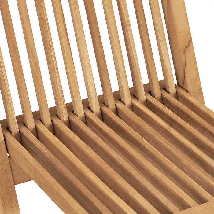 Set de grădină pliabil pentru servit masa 5 pcs natural WALTI