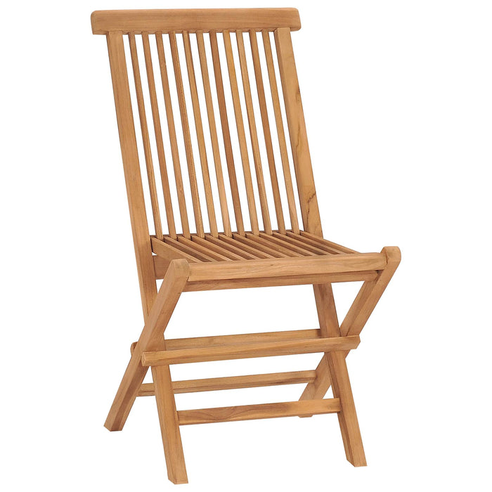 Set de grădină pliabil pentru servit masa 5 pcs natural WALTI