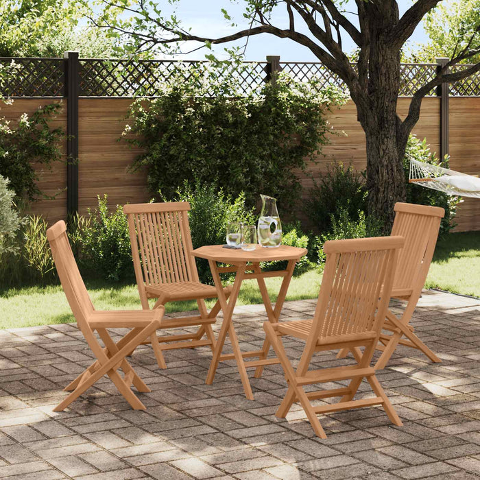 Set de grădină 5 buc. Maro Lemn Teak Solid WALTI